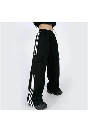 Y2K Kargo Cep Unisex Örme Pantolon