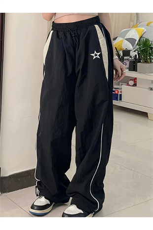 Y2k Star Vintage Streetwear Baggy Oversize Unisex Eşofman Altı