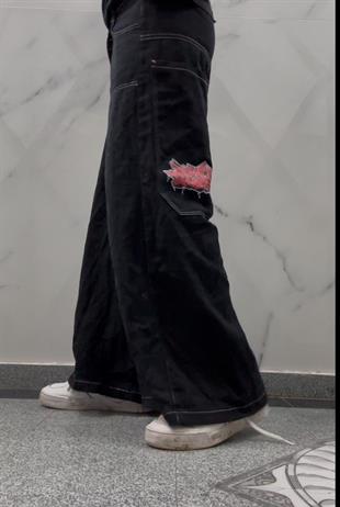 Y2k Vintage Graffiti Desenli Retro Baggy Unisex Jean