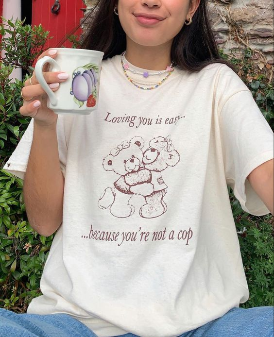 Aesthetic Bear Oversize Unisex T-shirt