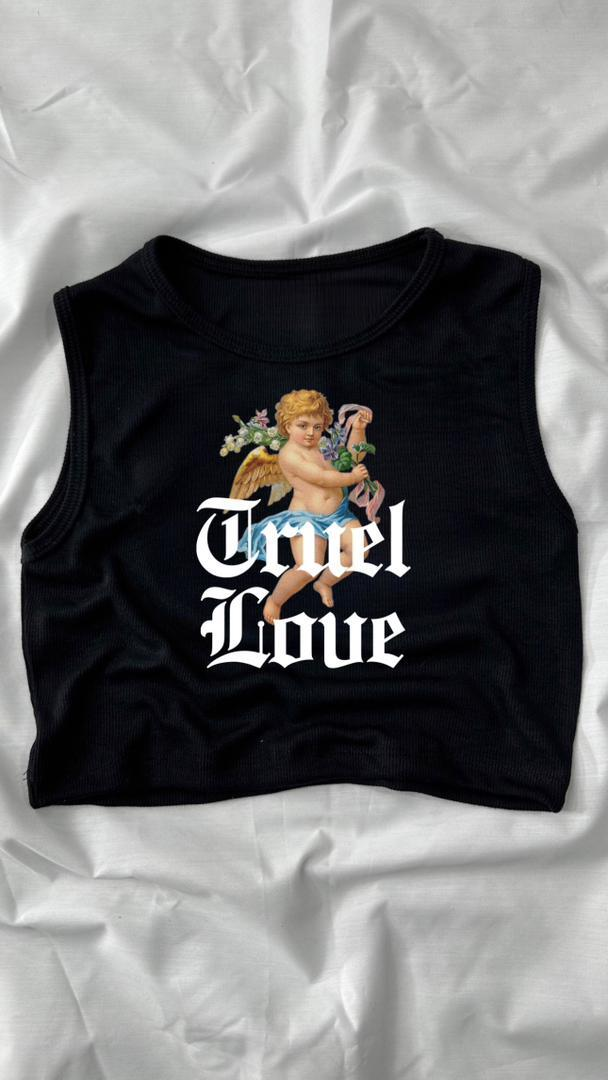 Angel Baby Detail Crop Tank