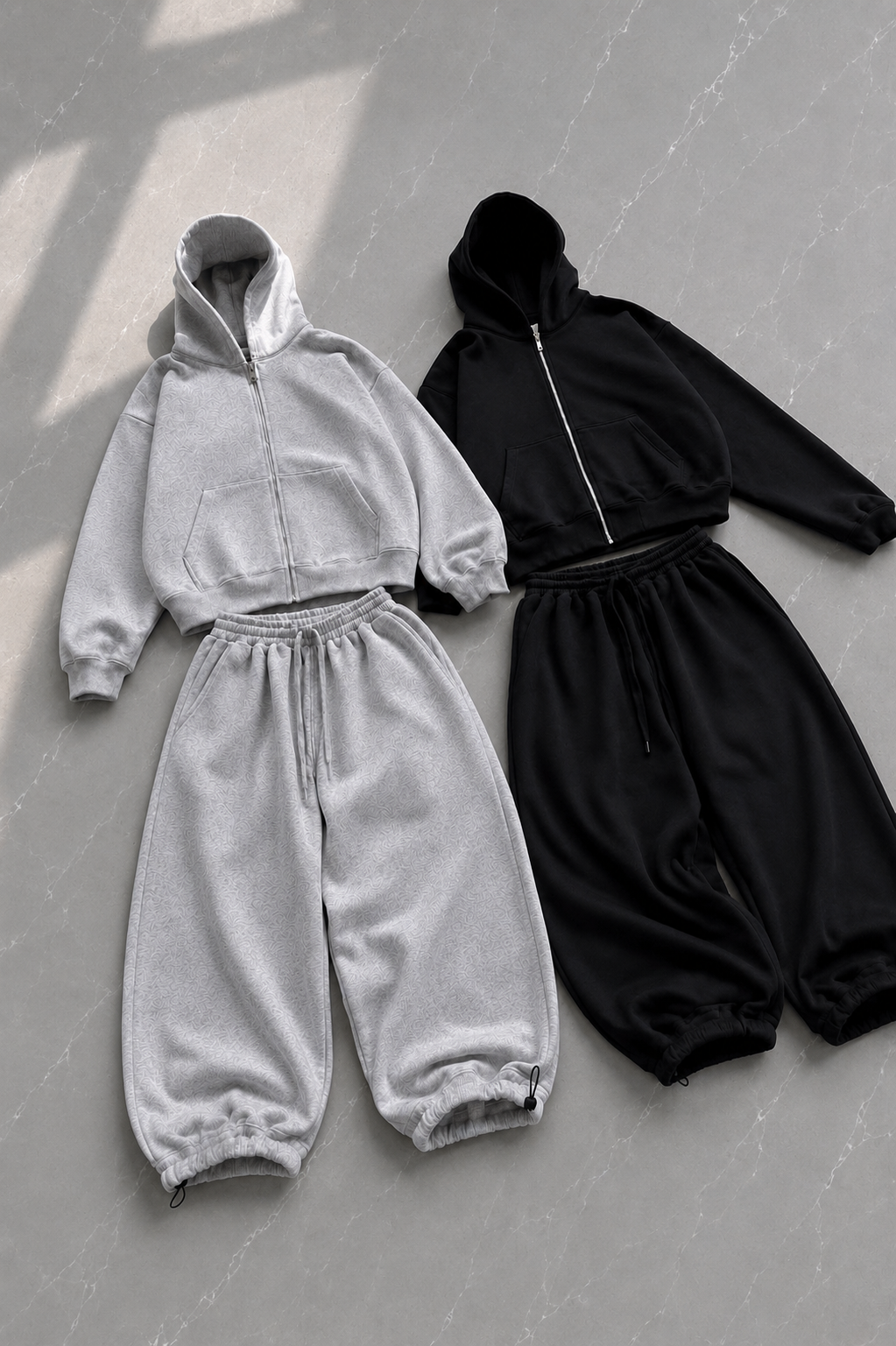 Basic Düz Baggy Kalıp Unisex Eşofman Takımı