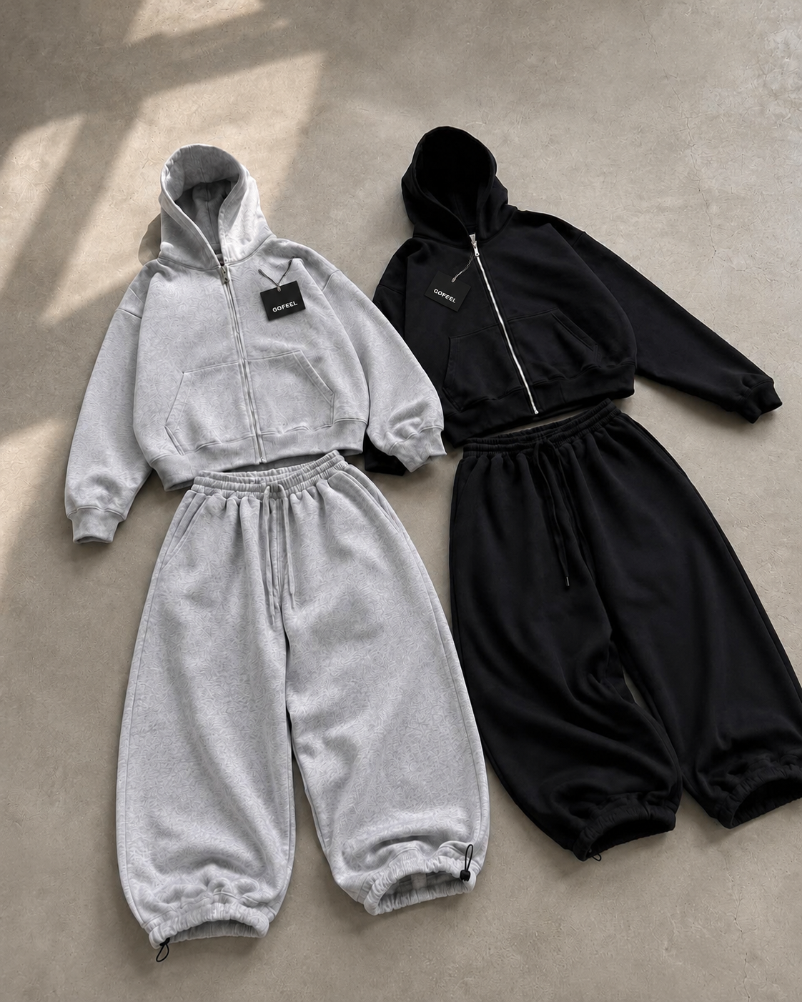 Basic Düz Baggy Kalıp Unisex Eşofman Takımı