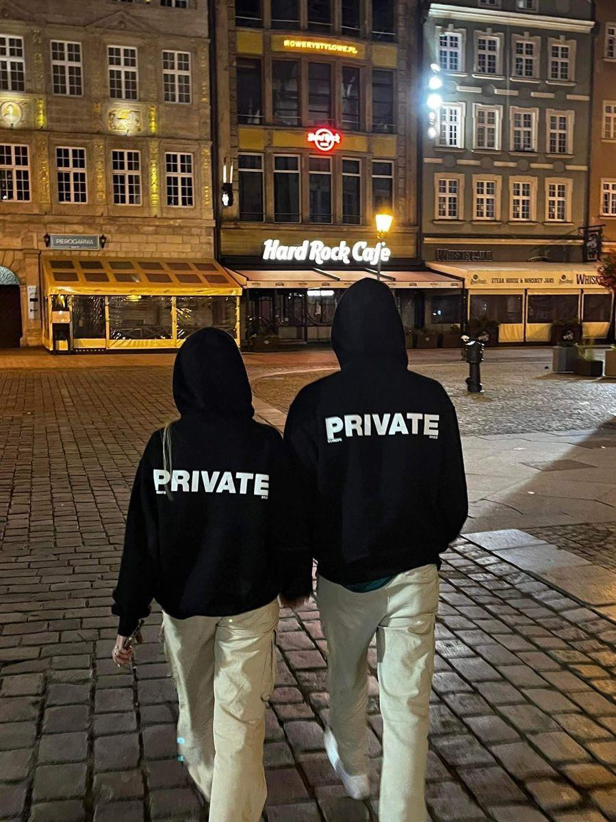 Black Sırt Private Sweatshirt