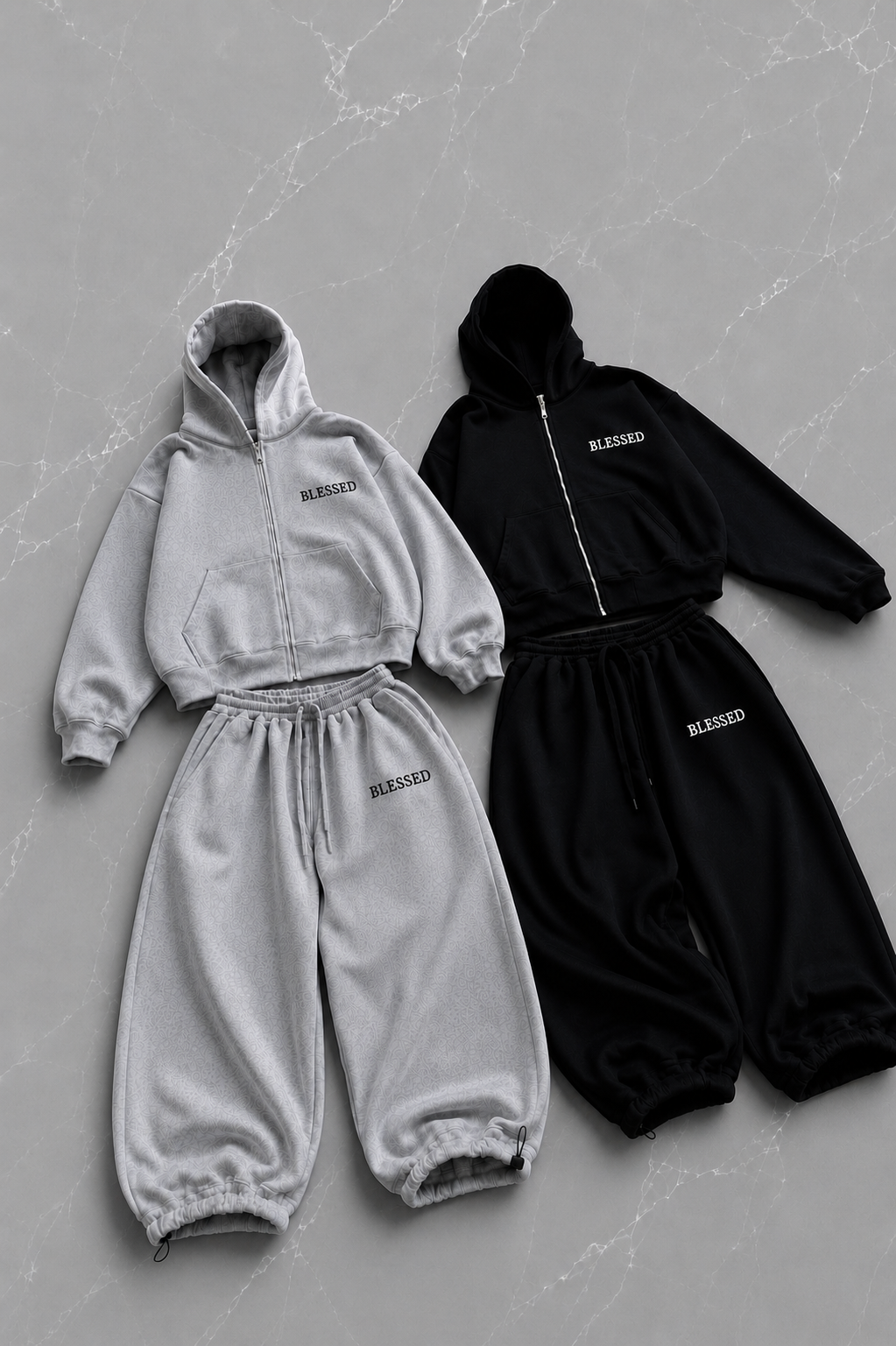Blessed Baggy Kalıp Unisex Eşofman Takımı