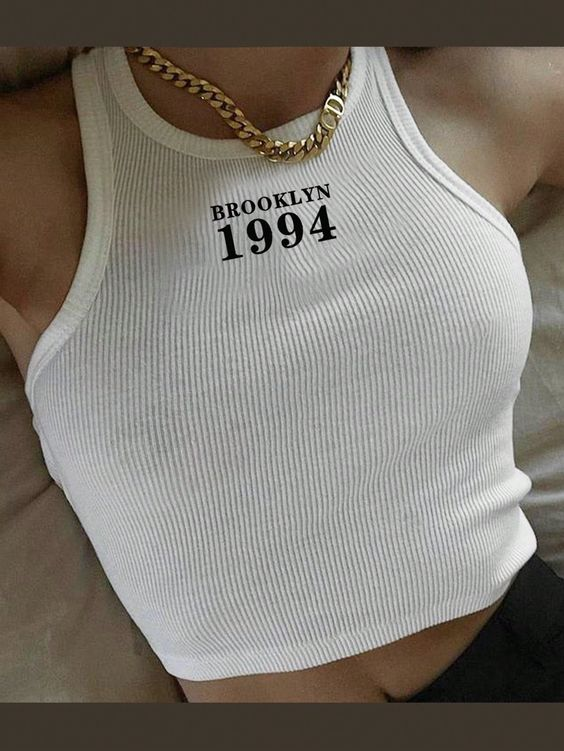 Brooklyn 1994 Detail Crop Top