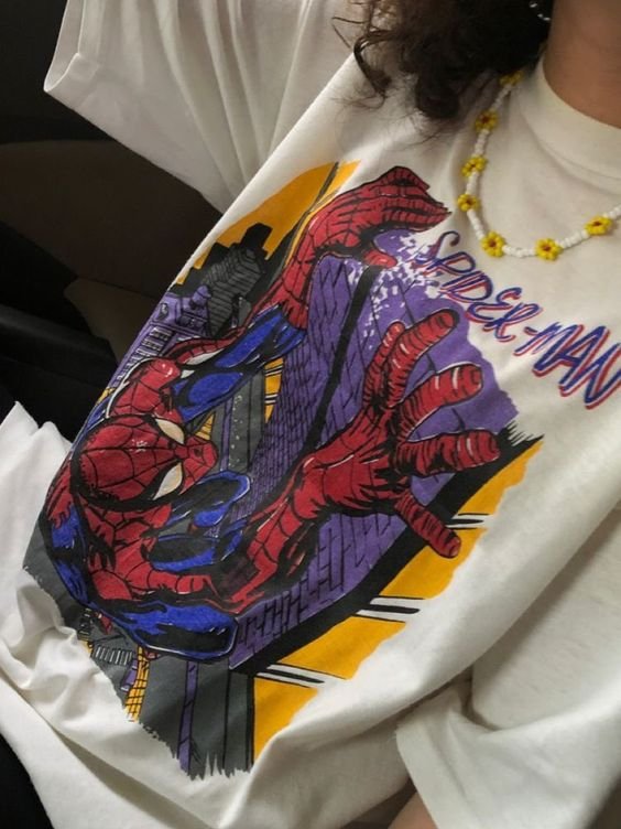 Climb Spider Detail Oversize Unisex T-shirt