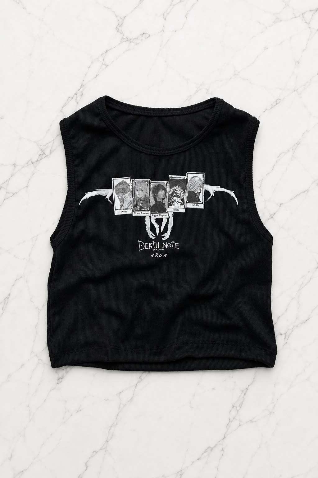 Death Note Detail Crop Tank