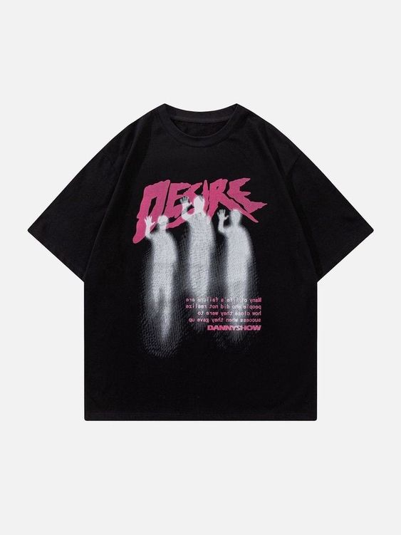 Desire Human Oversize Unisex Siyah T-shirt