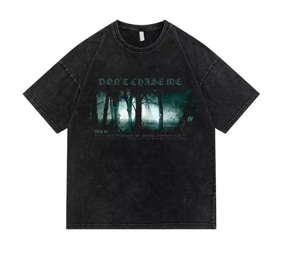 Don't chase me Detaylı Oversize Unisex T-shirt