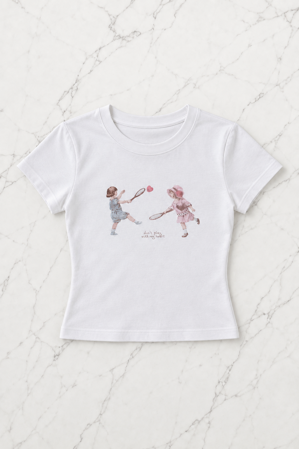 Don't Play My Friend Detail Crop Top
