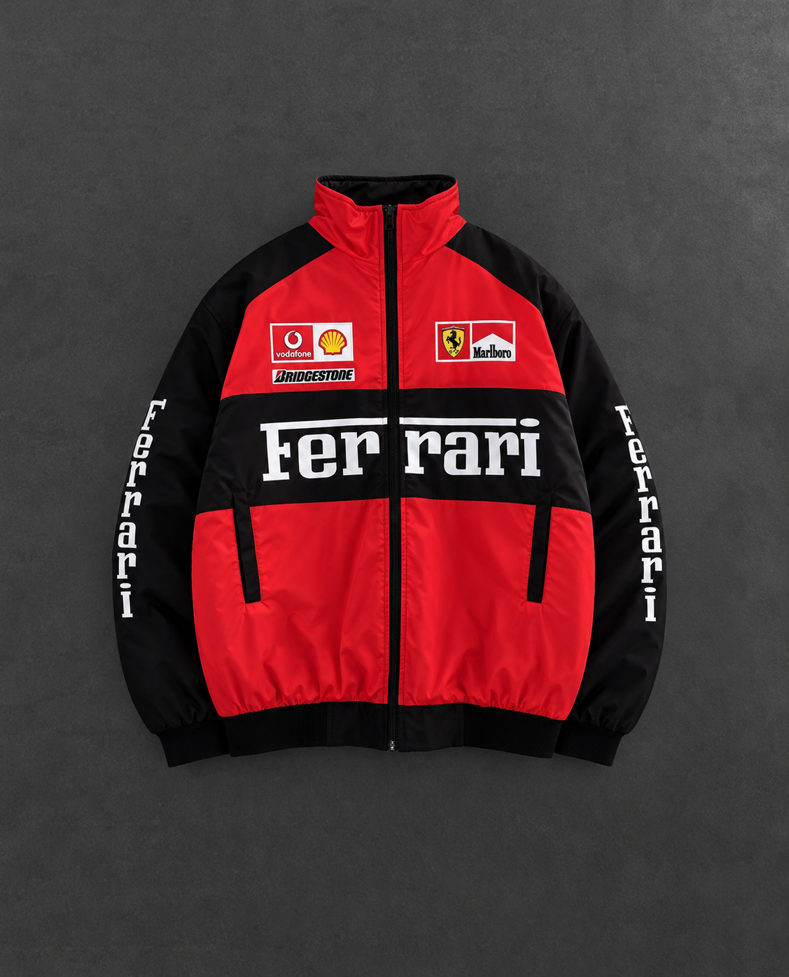 Ferrari 2'S Desenli Unisex Bomber Ceket