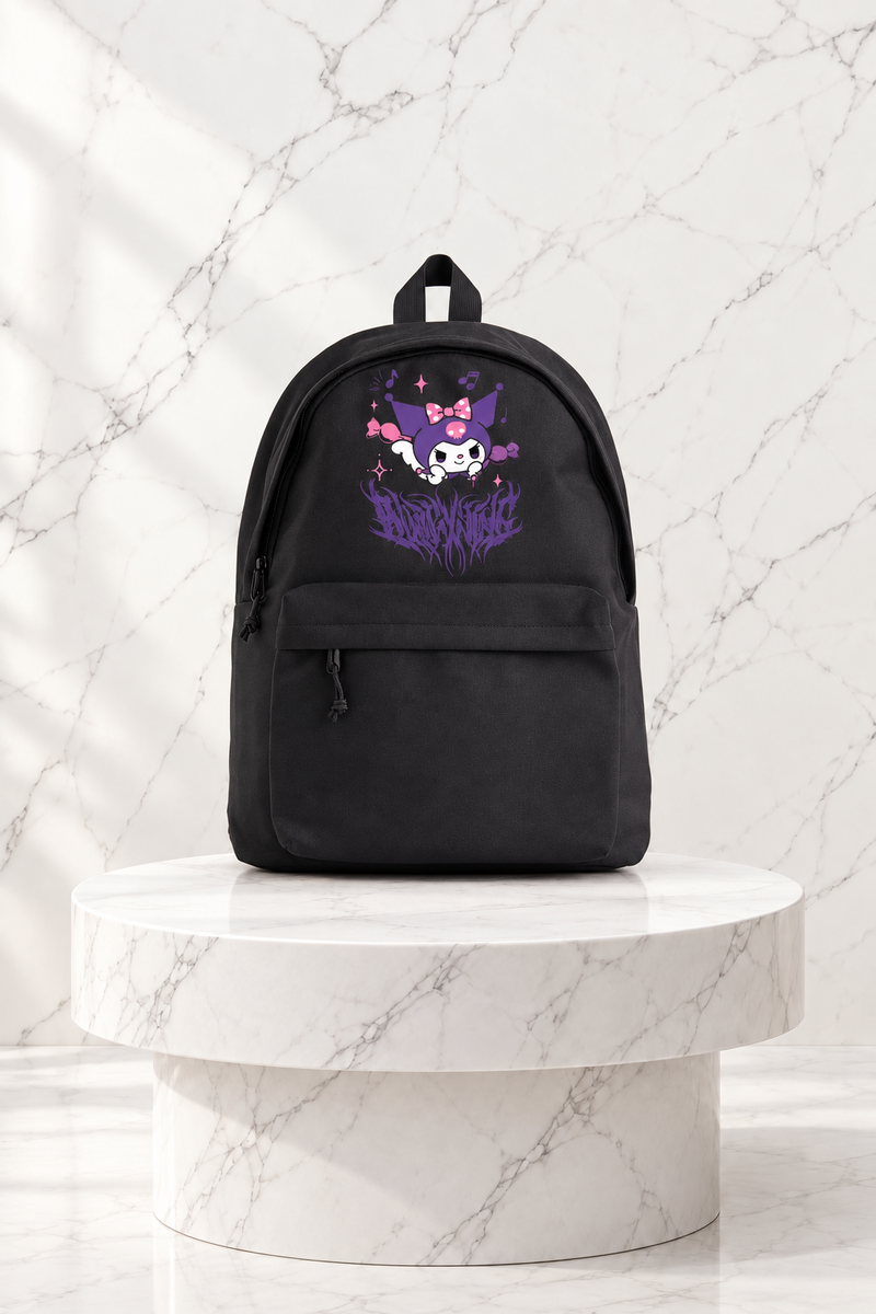 Harajuku Kuromi Baskılı Unisex Sırt Çantası