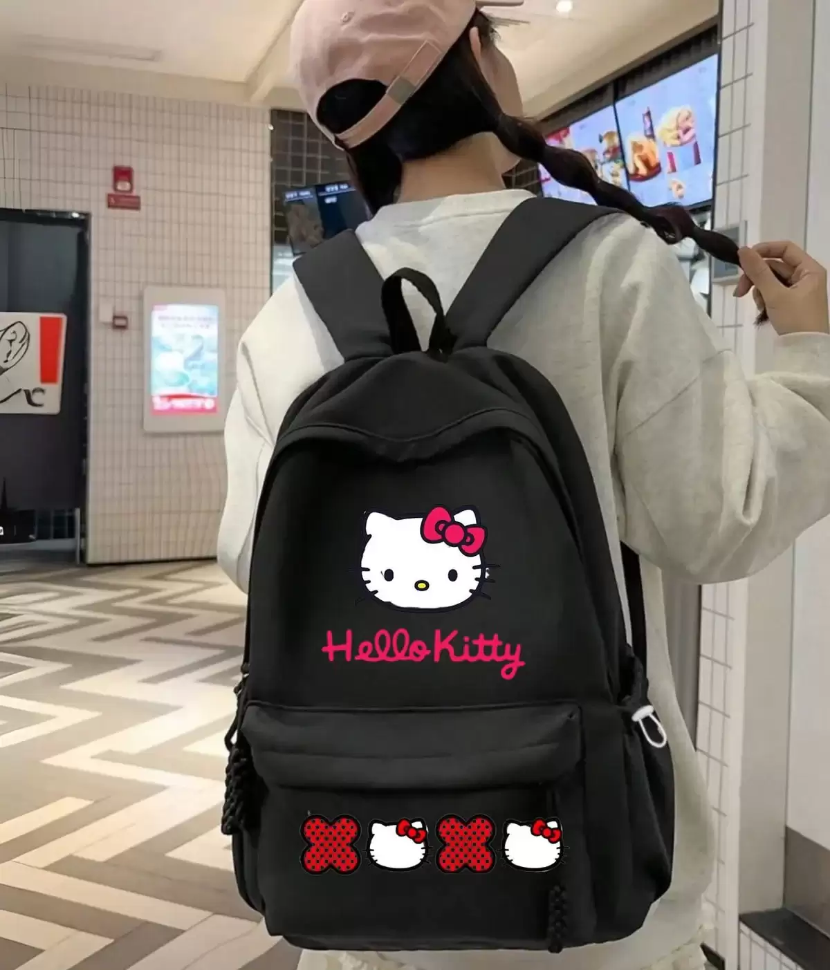 Hello Kitty Baskılı Sırt Okul Çantası