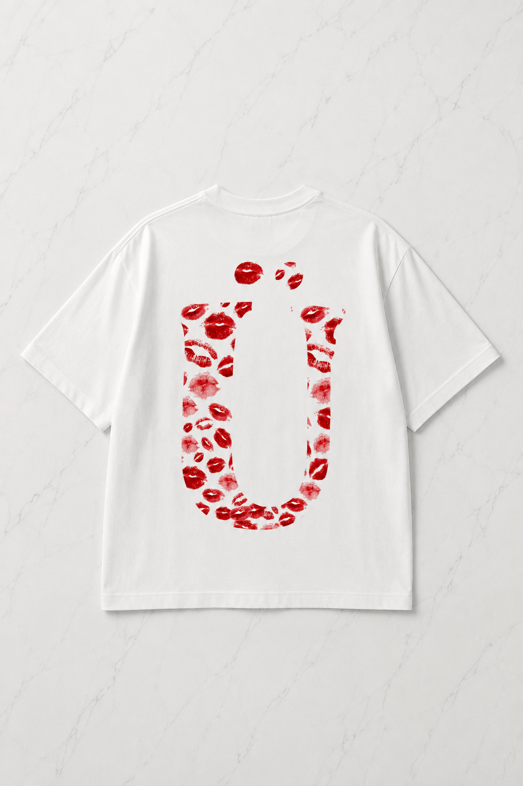Kiss Design Ü Harfi Oversize T-shirt