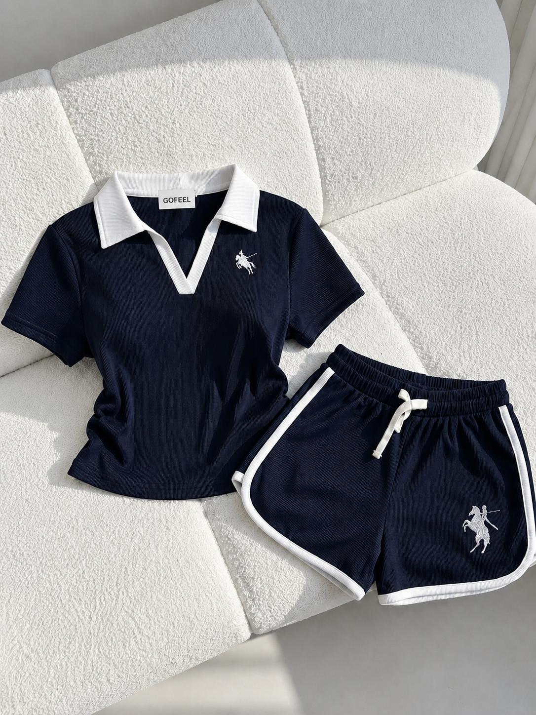 Lacivert Fit Soul Polo Yaka & Şort Takım