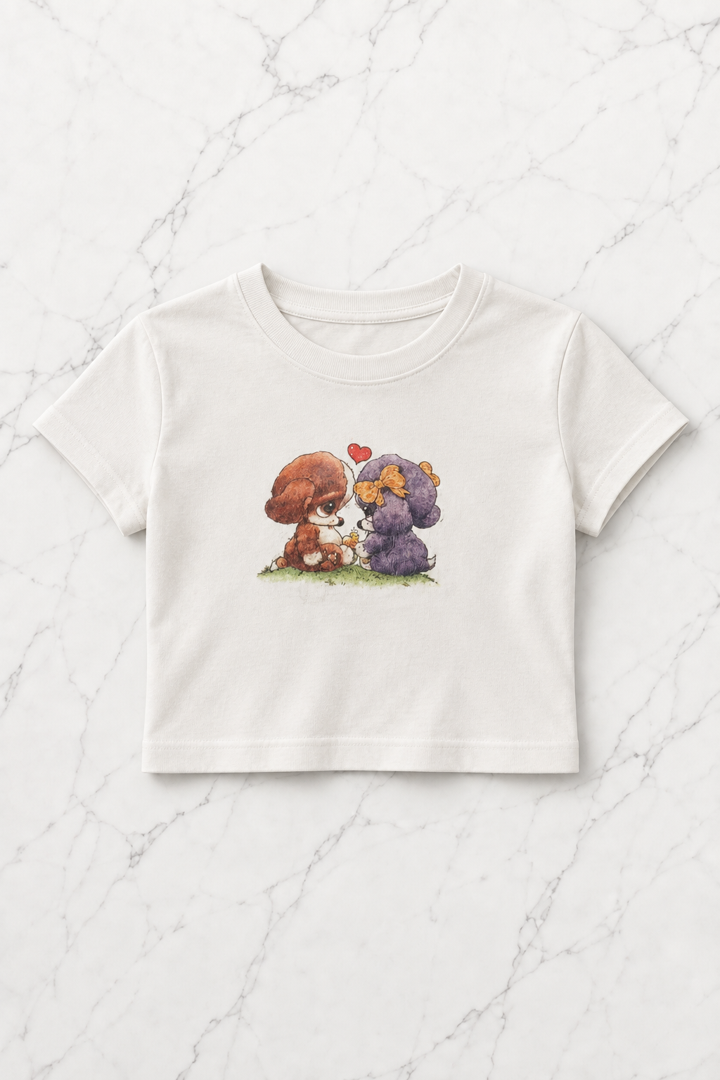 Love Funny Bears Detail Crop Top
