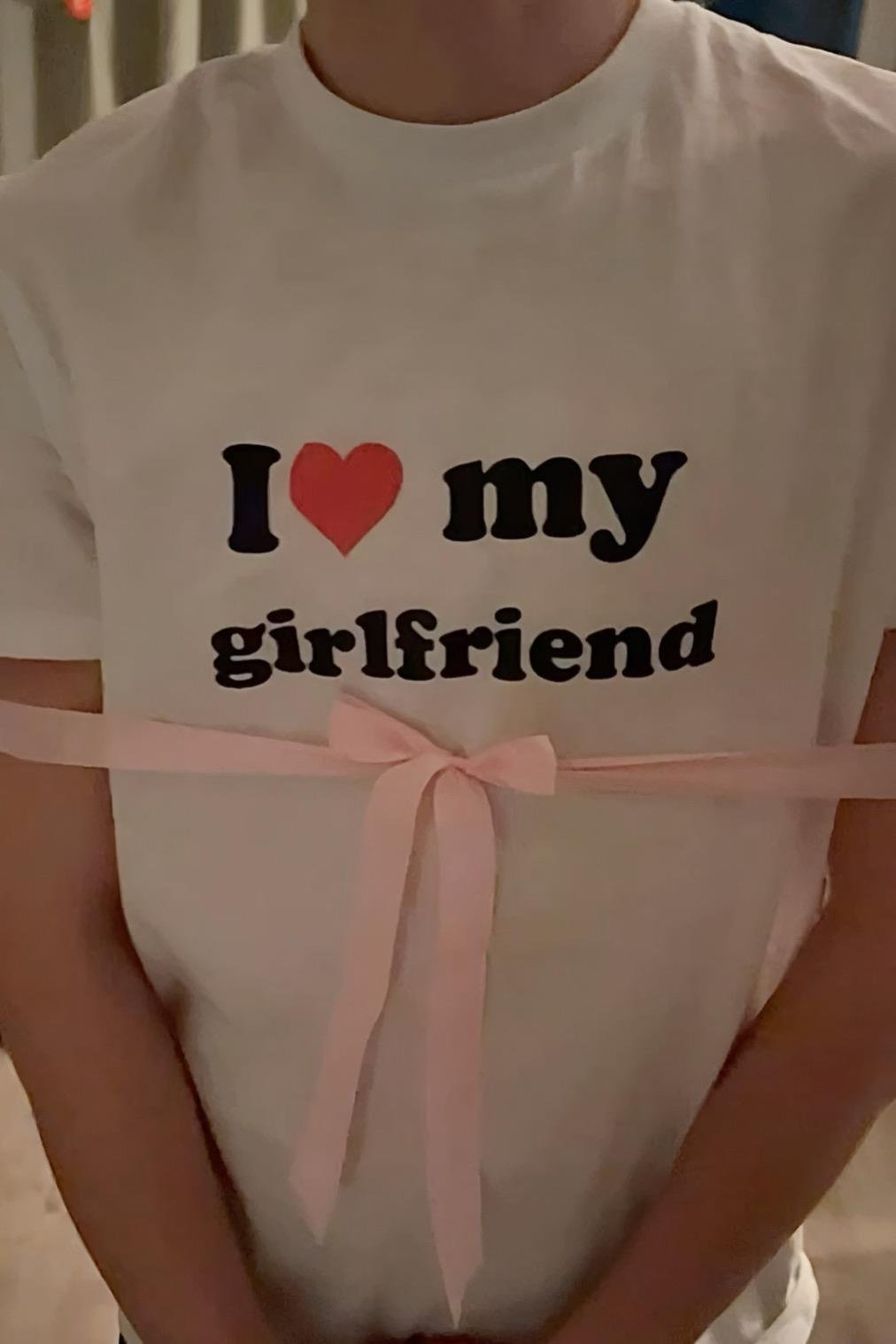 My Gırlfrıend Oversize Kısa Kol T-shirt