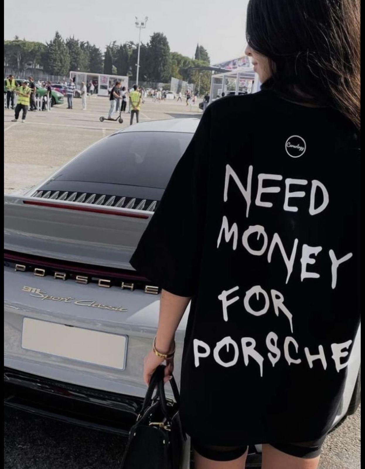Need Money For Porsche Detail Oversize Unisex T-shirt