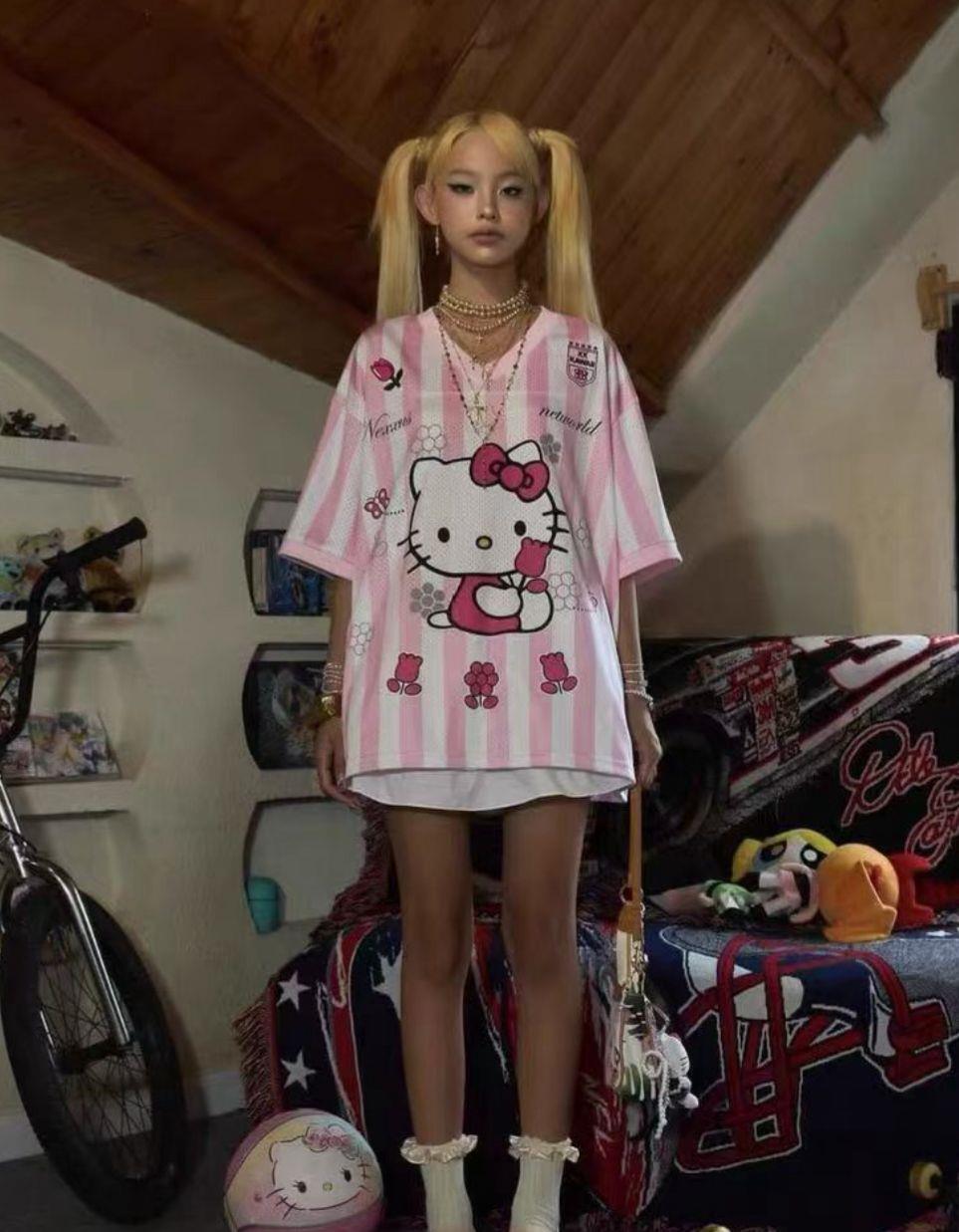 Pembe Hello Kitty Pink Rose Jersey Forma