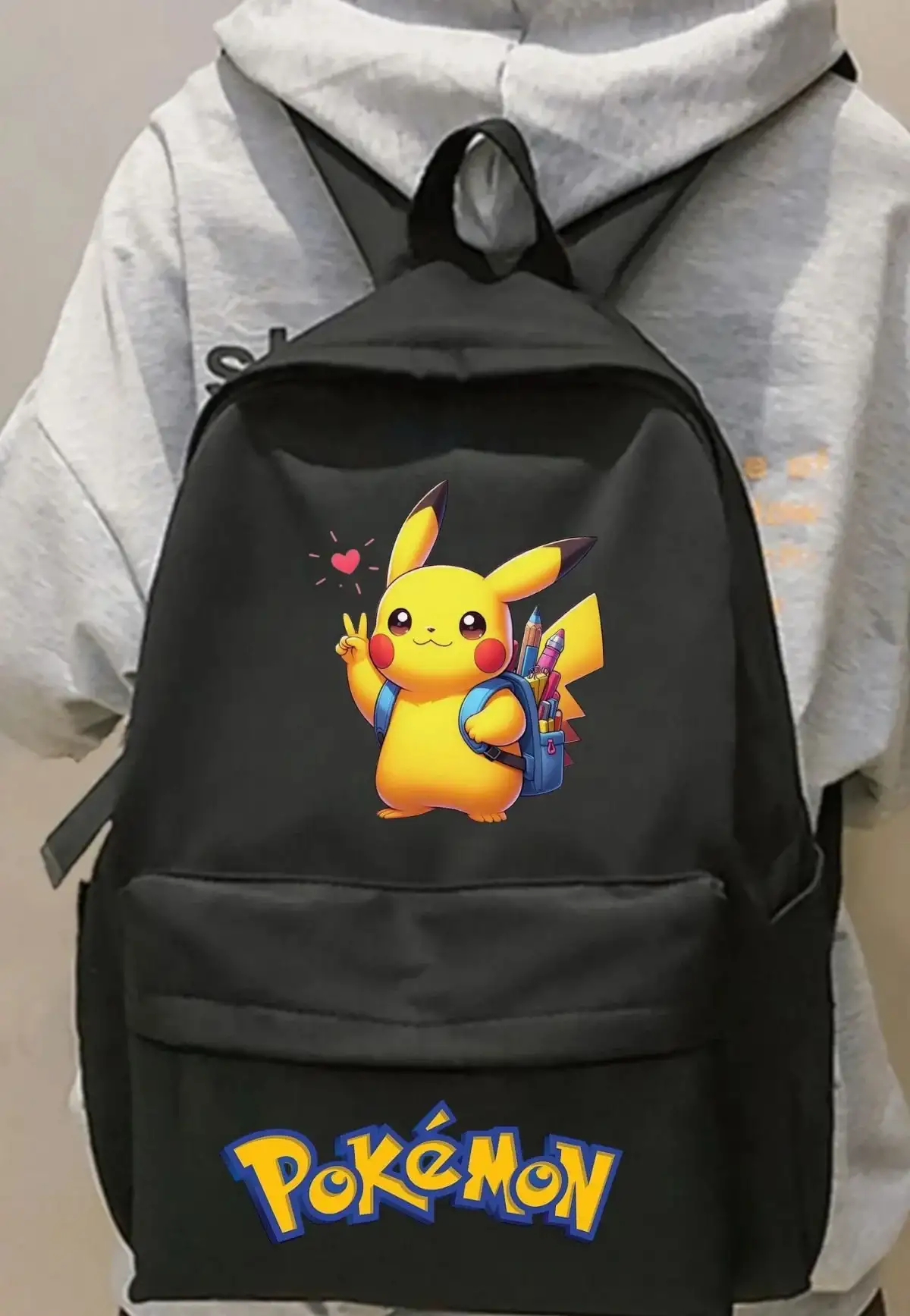 Pikachu Baskılı Okul Dershane Kurs Sırt Çantası