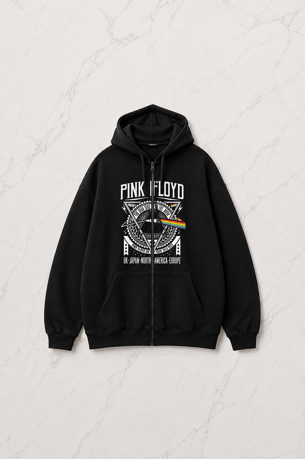 Pink Floyd Detail Oversize Unisex Sweatshirt
