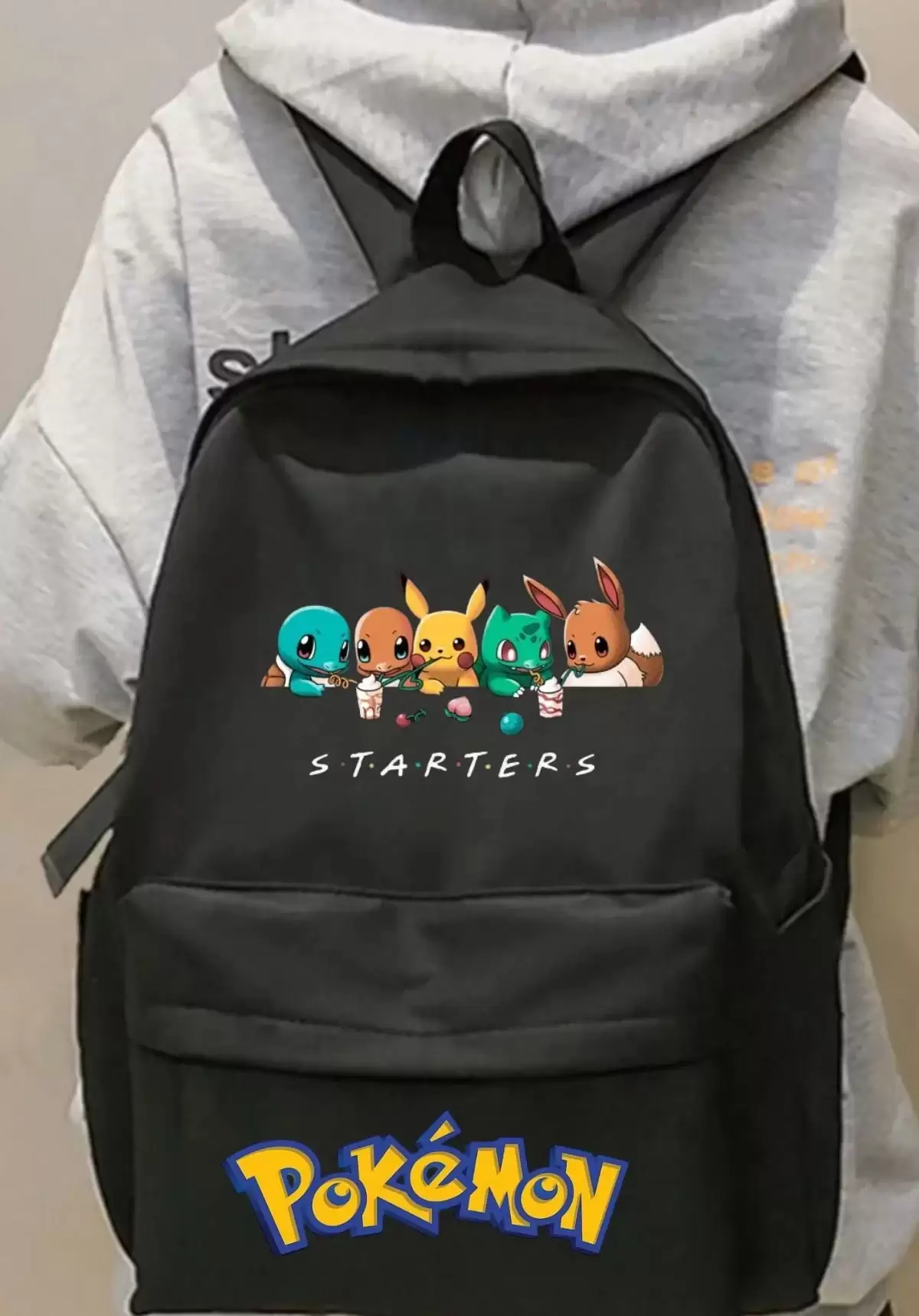 Pokemon Baskılı Okul Sırt Çantası