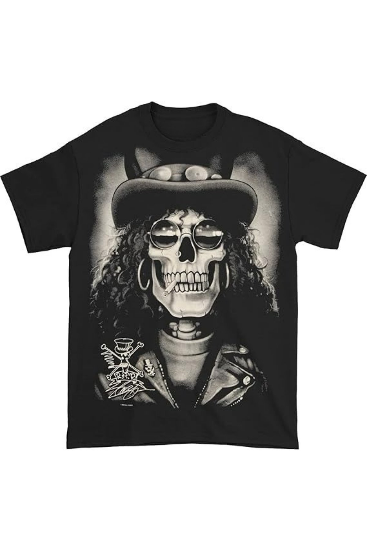 Siyah Guns N' Roses Slash Unisex T-shirt