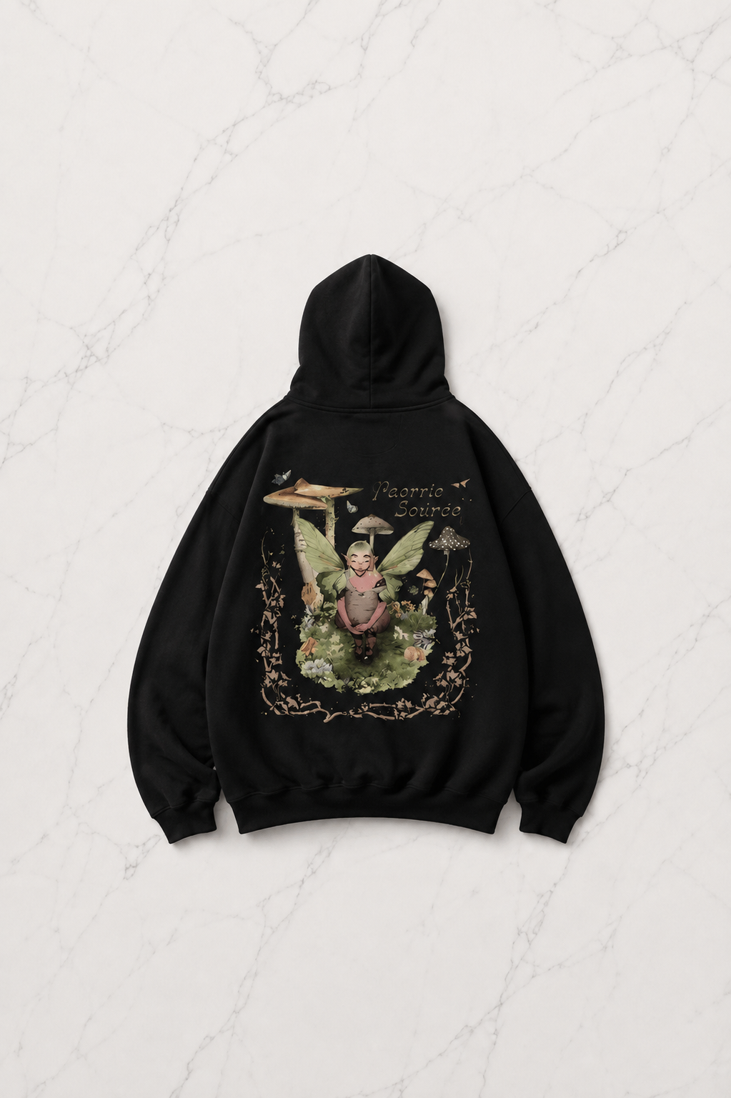 Siyah Melanie Martinez Portals Fermuarlı Kapüşonlu Sweatshirt
