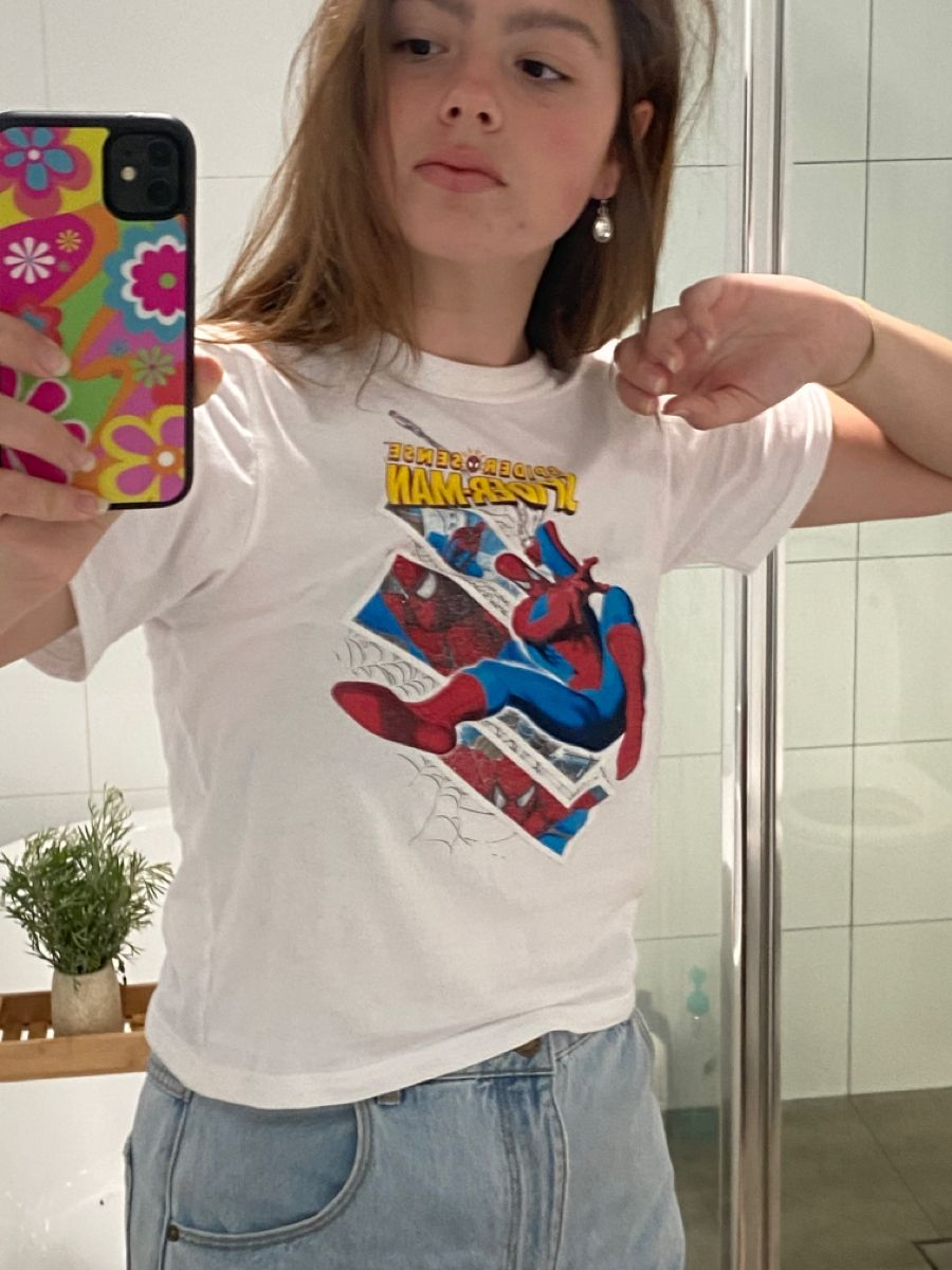 Spider Leo Detail Oversize Unisex T-shirt