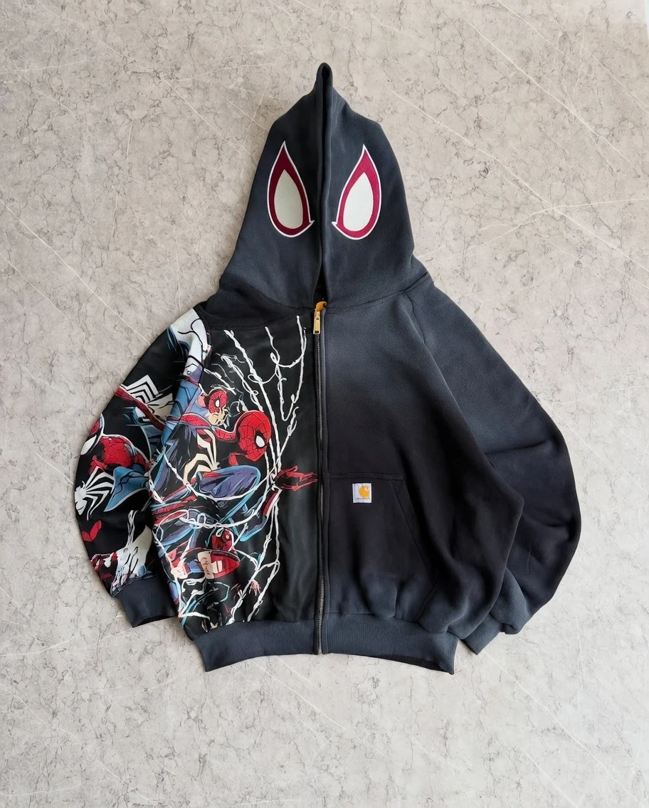 Spider-Man Unisex Oversize Ceket Hırka Hoodie | ÖN SATIŞ
