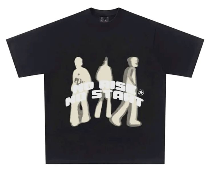Stars Oversize Unisex Siyah T-shirt