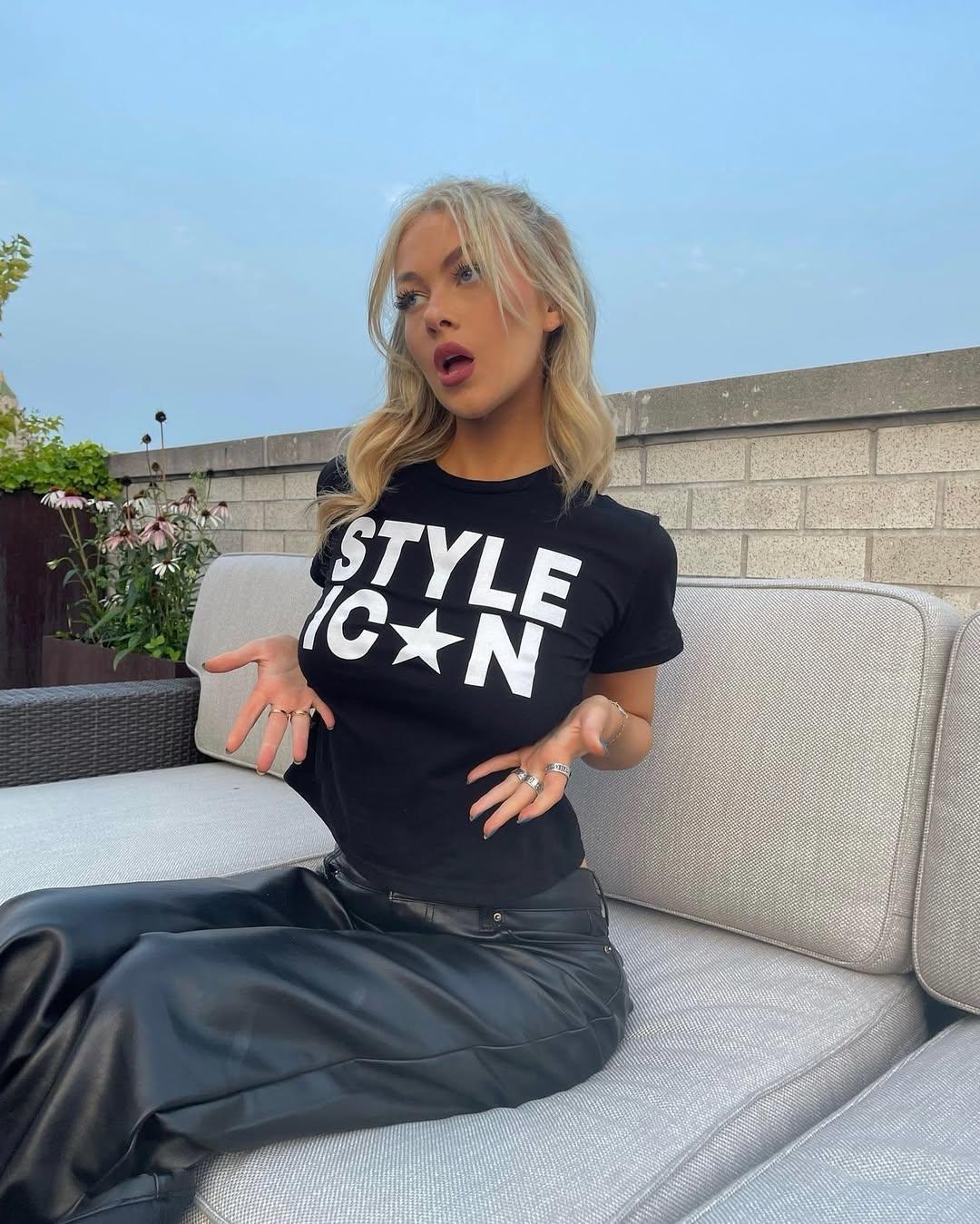 Style İcon Siyah Kemer Boy Crop