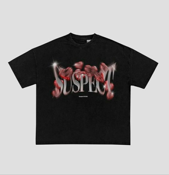 Suspect Oversize Unisex Siyah T-shirt