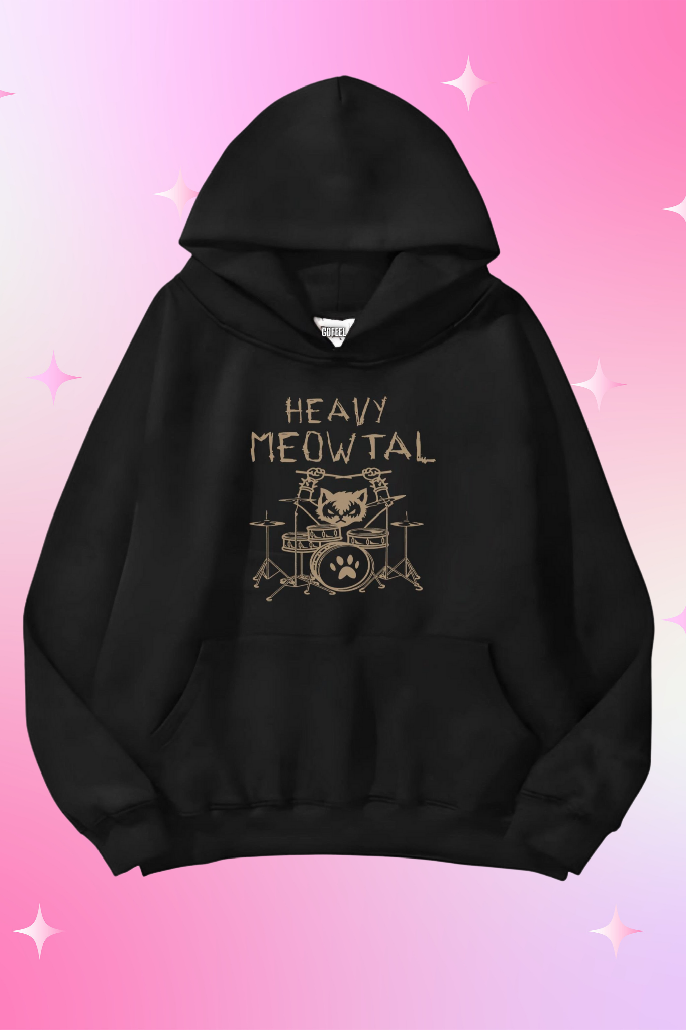 The Mask Horror Siyah Kapüşonlu Oversize Unisex Sweatshirt