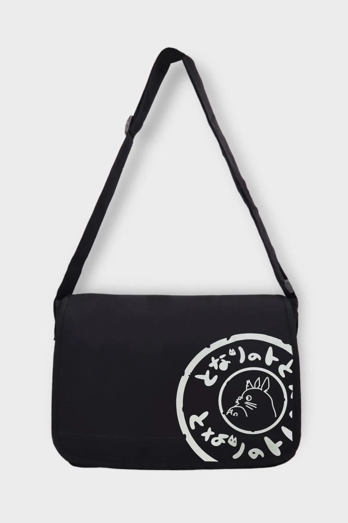 Totoro Bag Siyah İç Hacmi Geniş Çanta
