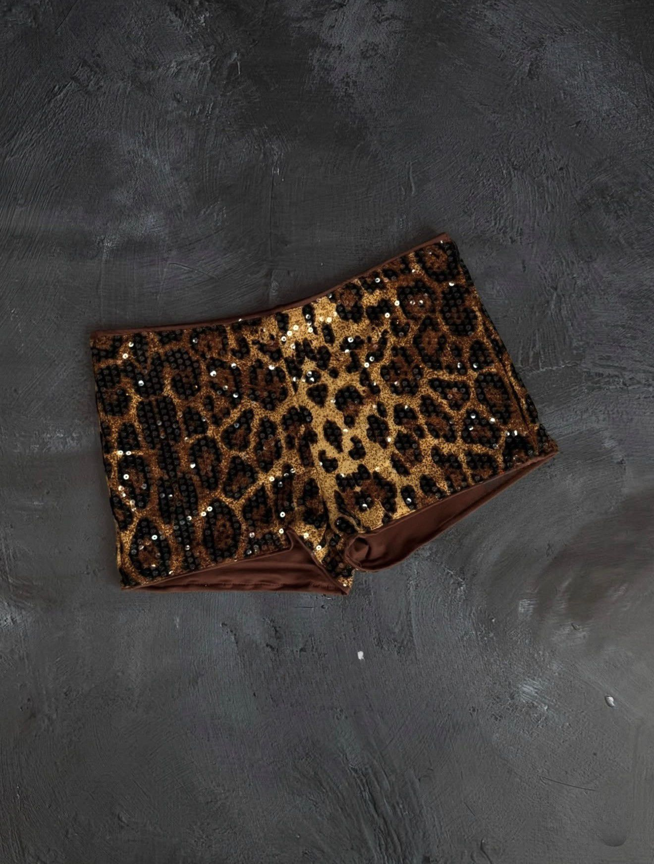 Turuncu Pul Sim Detaylı Şort Etek