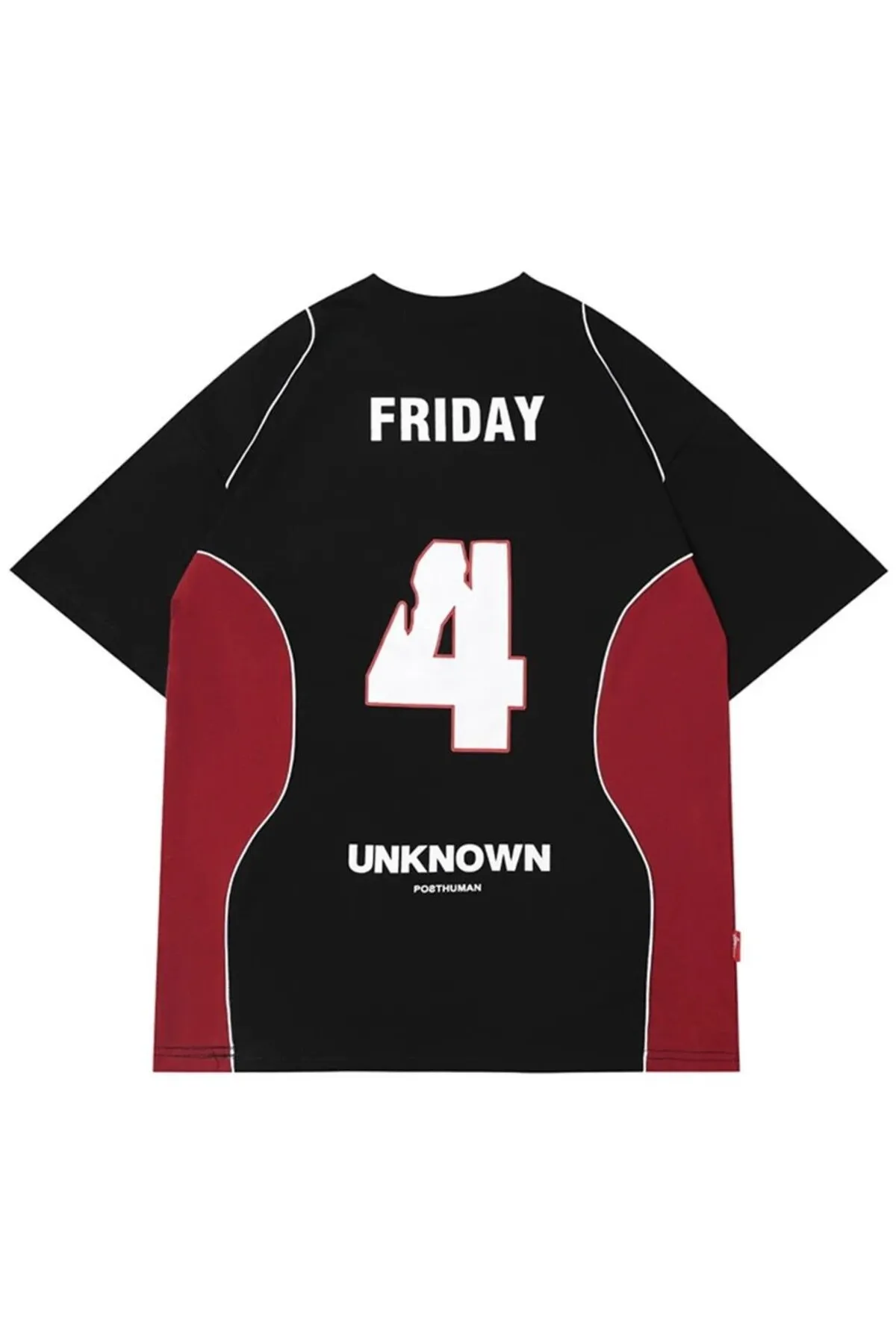 Unknown Posthuman Siyah Kırmızı Unisex T-shirt