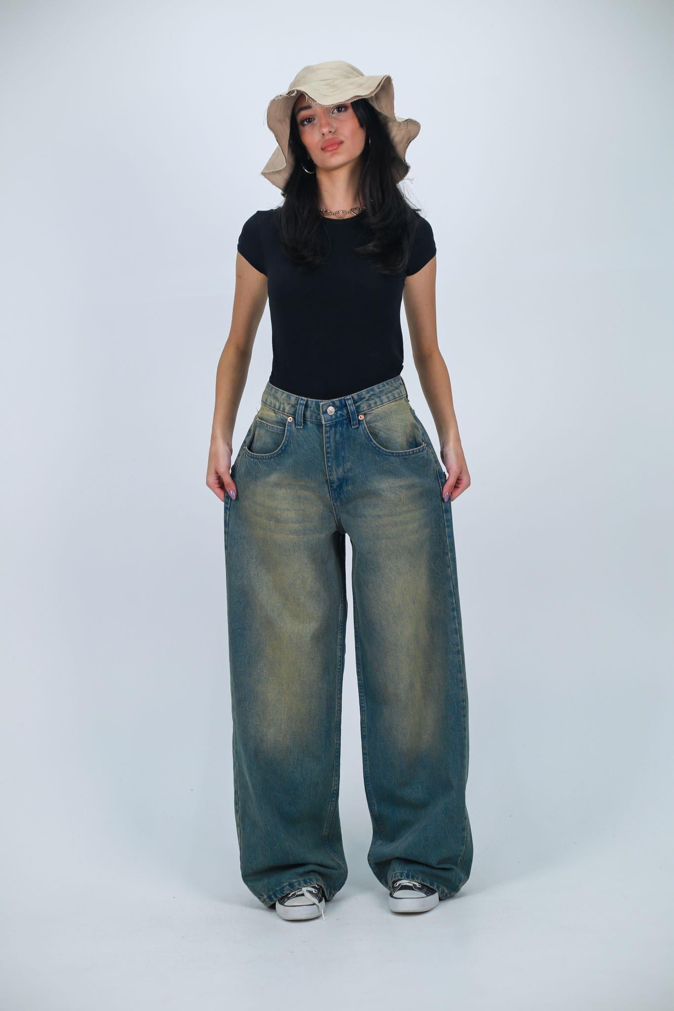 Y2k Extra Tint Baggy Unisex Yıkamalı Pantolon