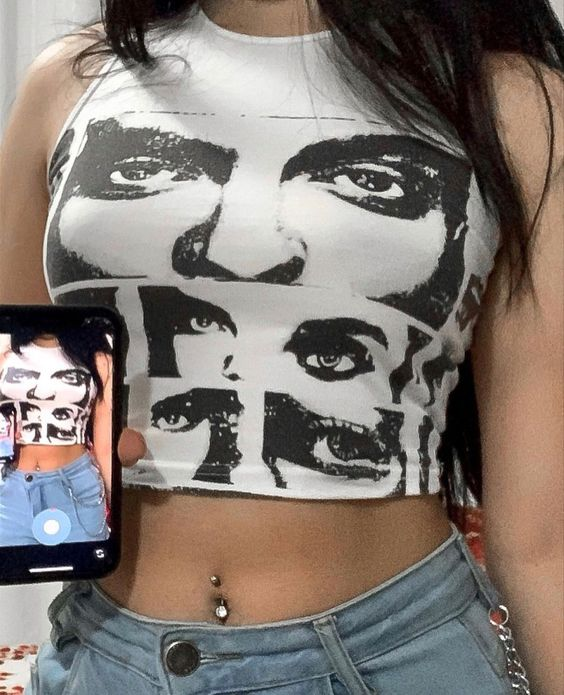 Y2k Inspo Detail Crop Tank