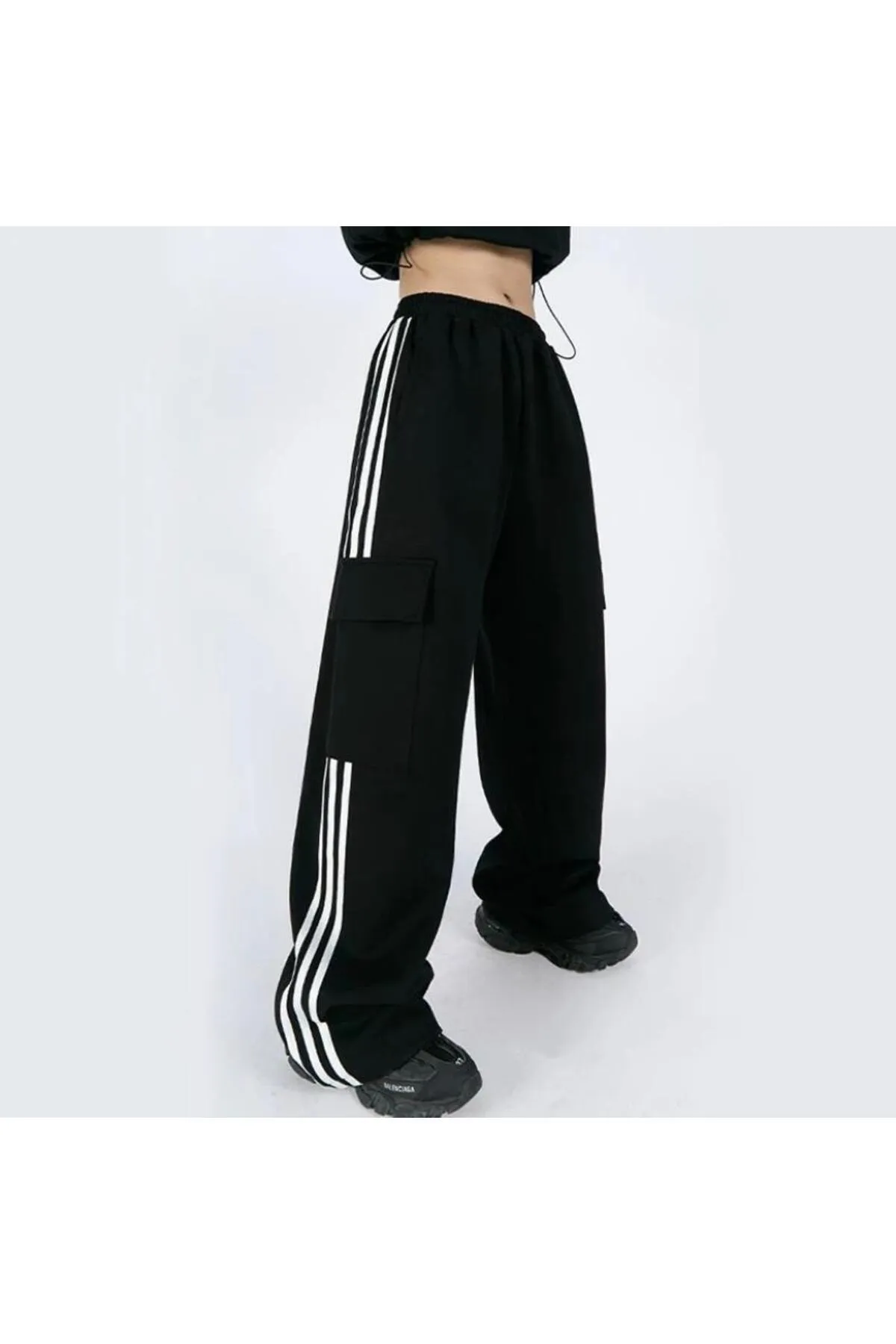 Y2K Kargo Cep Unisex Örme Pantolon