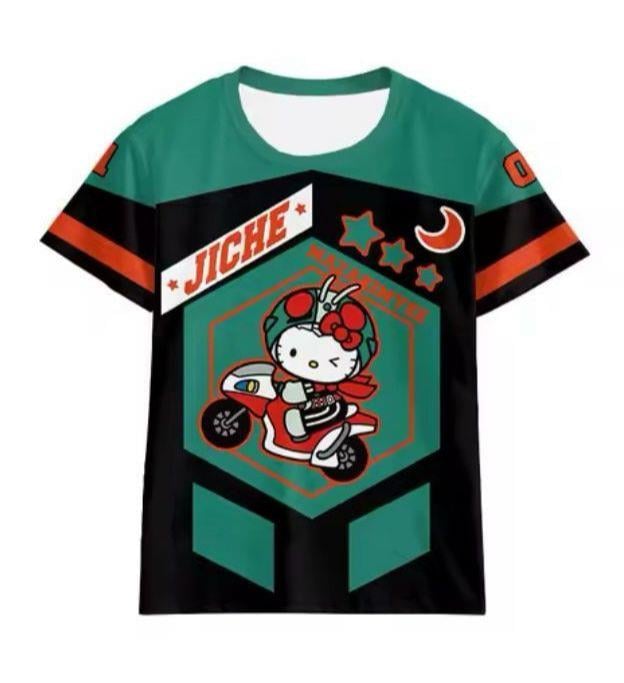Yeşil Jicre Hello Kitty Jersey T-shirt Forma