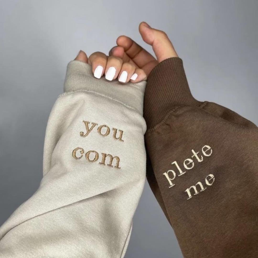 You Com & Plete Me Oversize Sweatshirt