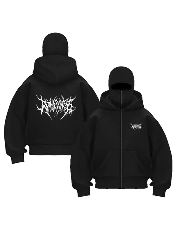 Gazette Ninthoddsmell パーカー Hoodie siyah-unisex-oversize-tam-