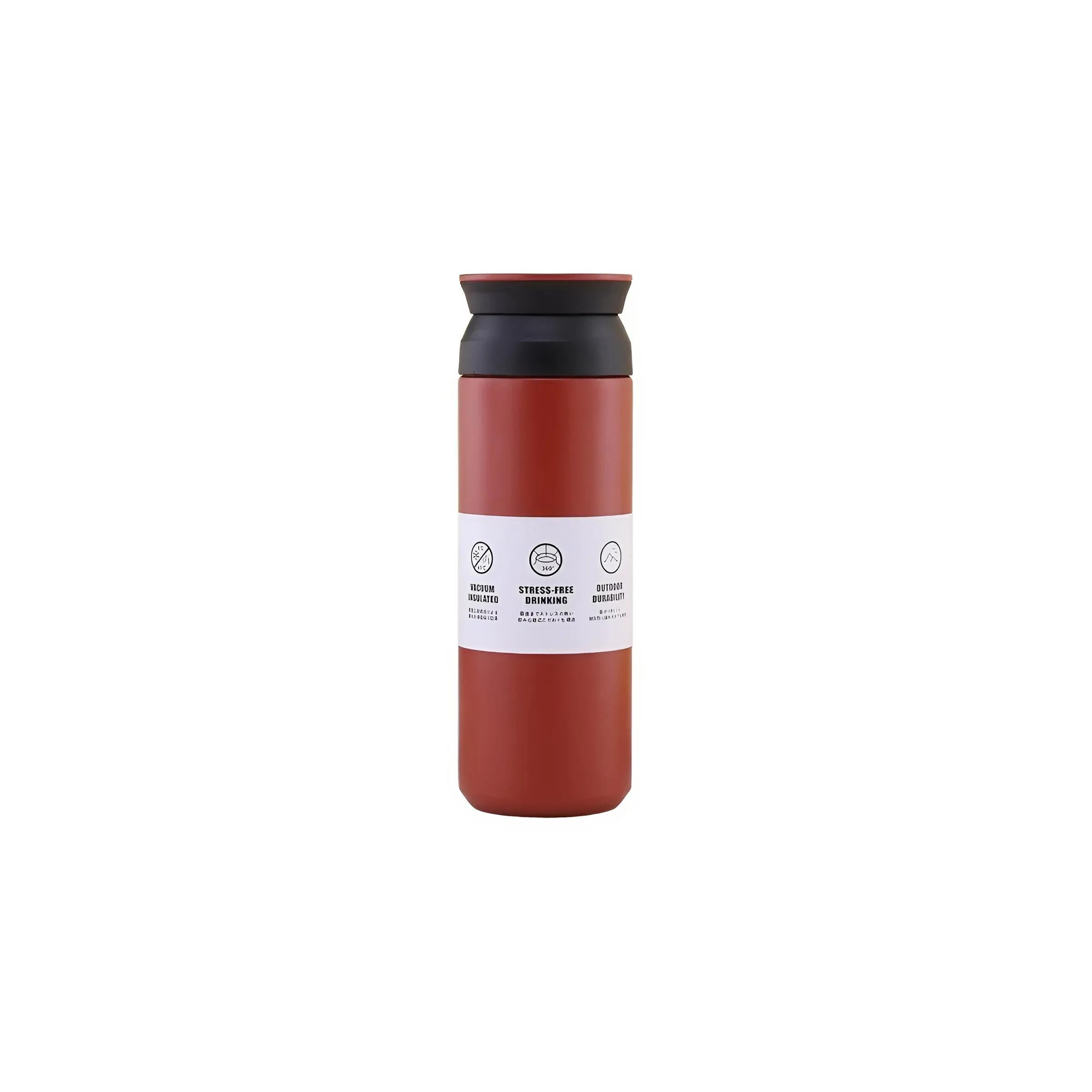 1.Sınıf Malzeme Kırmızı Çelik Termos 500 ml