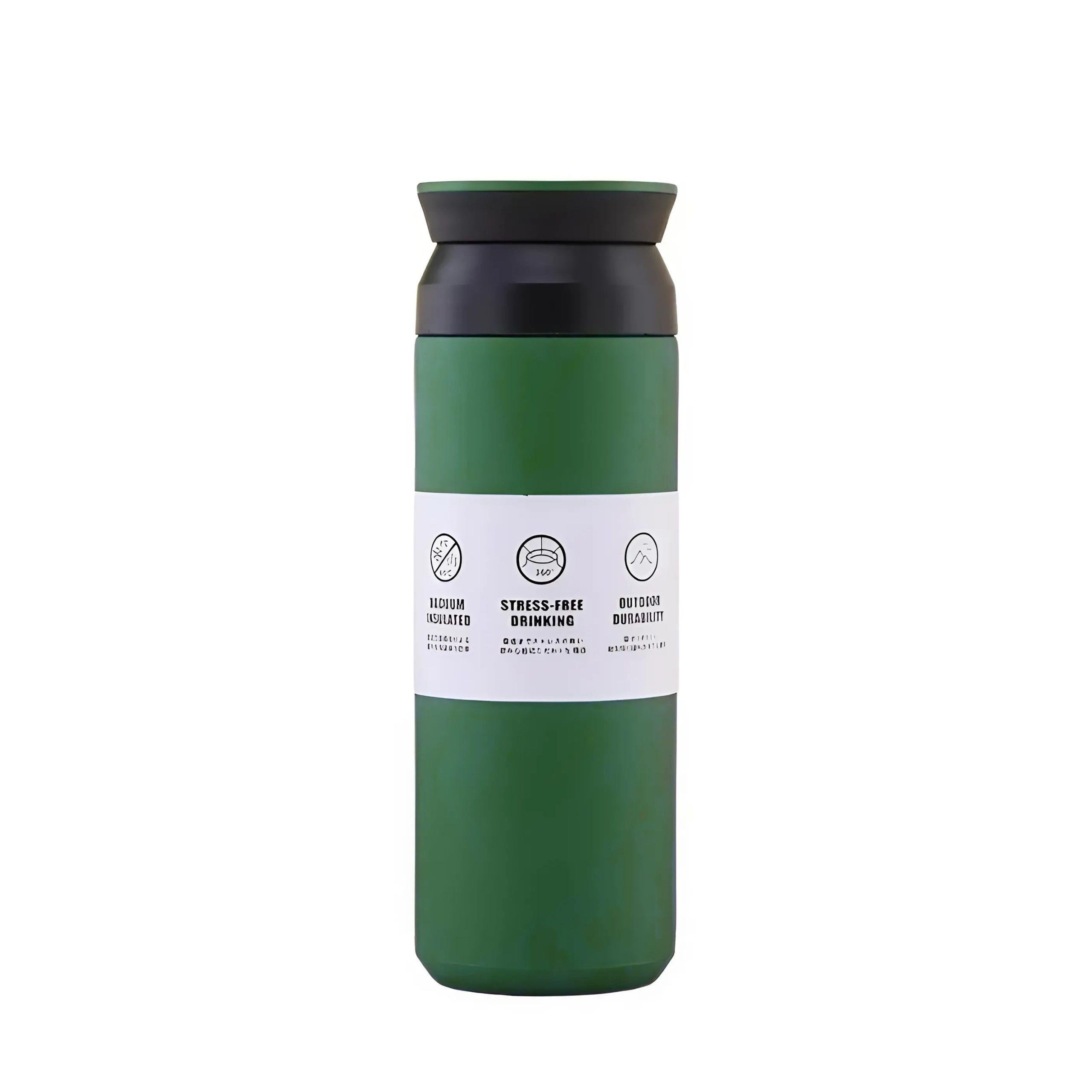1.Sınıf Malzeme Yeşil Çelik Termos 500 ml