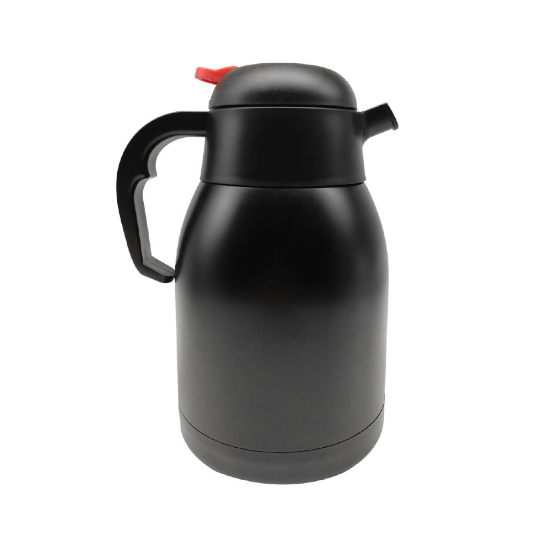 Aile Boy Siyah Çelik Termos 1500 ml