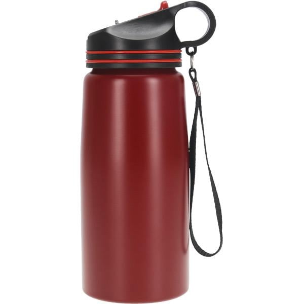 Askılı Kırmızı Çelik Termos 620 ml