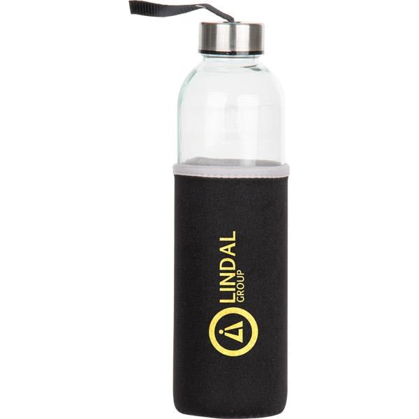 Büyük Boy Kılıflı Cam Matara 750 ml