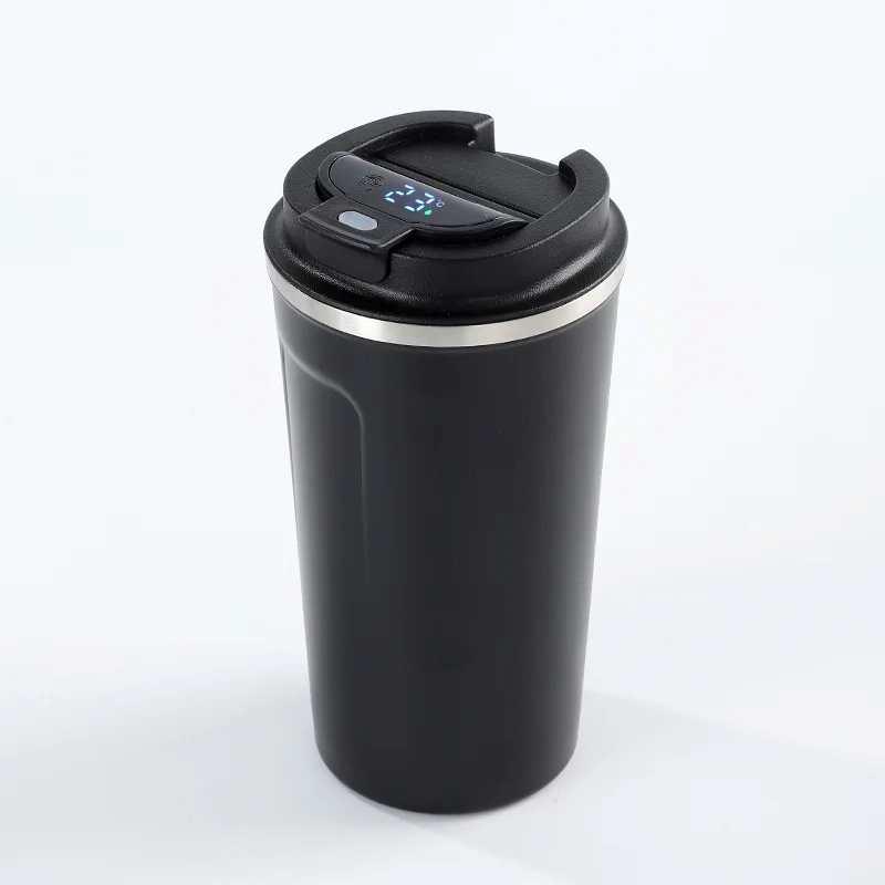Dereceli Çelik Siyah Termos 350 ml